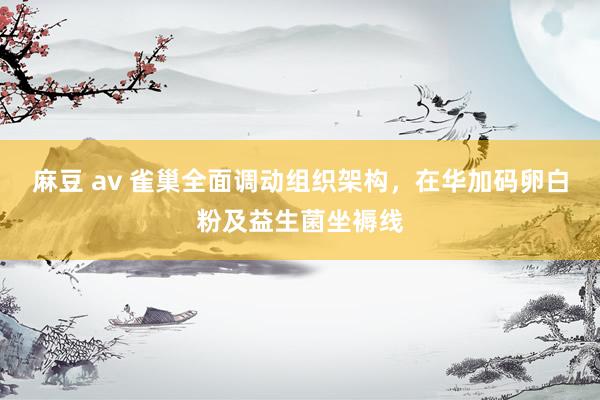 麻豆 av 雀巢全面调动组织架构，在华加码卵白粉及益生菌坐褥线