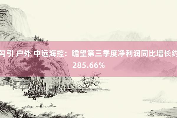 勾引 户外 中远海控：瞻望第三季度净利润同比增长约285.66%