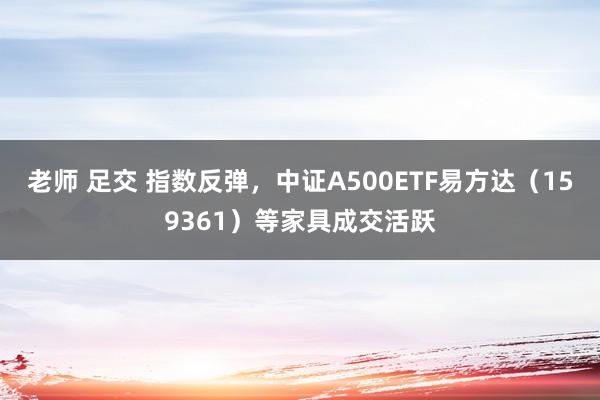 老师 足交 指数反弹，中证A500ETF易方达（159361）等家具成交活跃