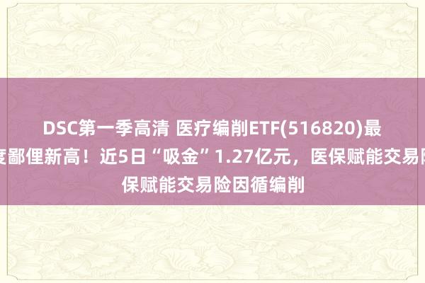 DSC第一季高清 医疗编削ETF(516820)最新份额再度鄙俚新高！近5日“吸金”1.27亿元，医保赋能交易险因循编削